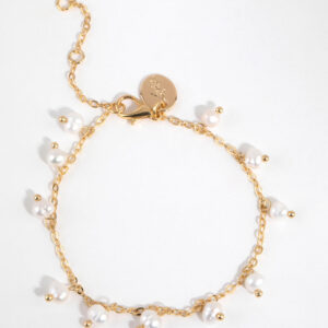 Freshwater Pearl Droplet Bracelet