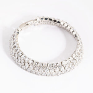 Rhodium Tennis Bracelet