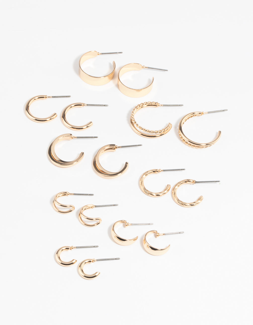 Simple Hoop Earring 8-Pack