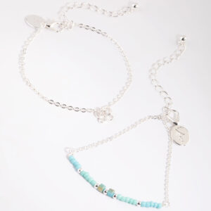 Butterfly Beaded Bracelet Set