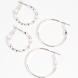 Twisted Hoop Earring Set