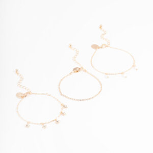 Dainty Pearl & Star Bracelet Pack