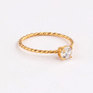 Twist Engagement Ring