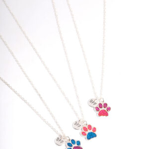 Kids Glitter Paw Necklace Pack