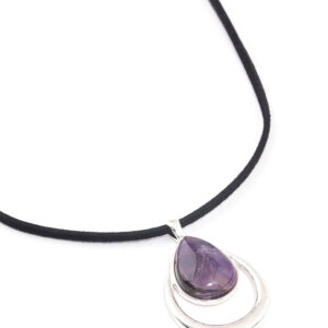 Amethyst Double TearCord Necklace
