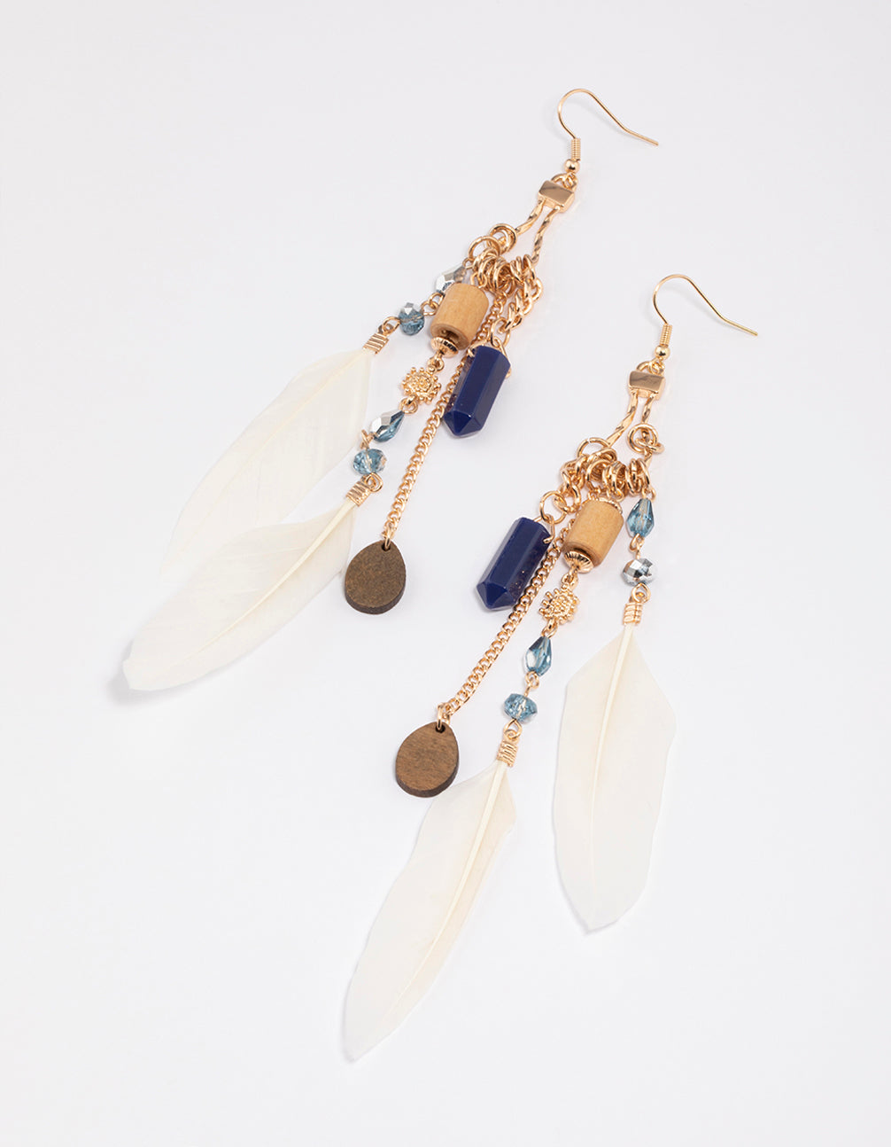 Feather Chain Earrings