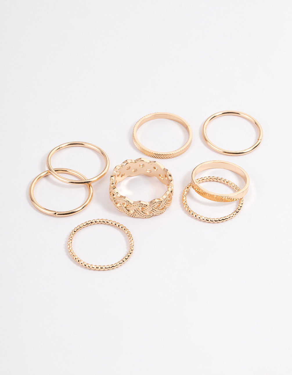Classic Braid Ring 8-Pack