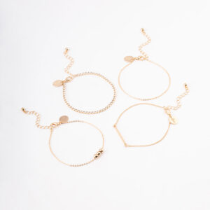 Ball Chain Bracelet 4-Pack