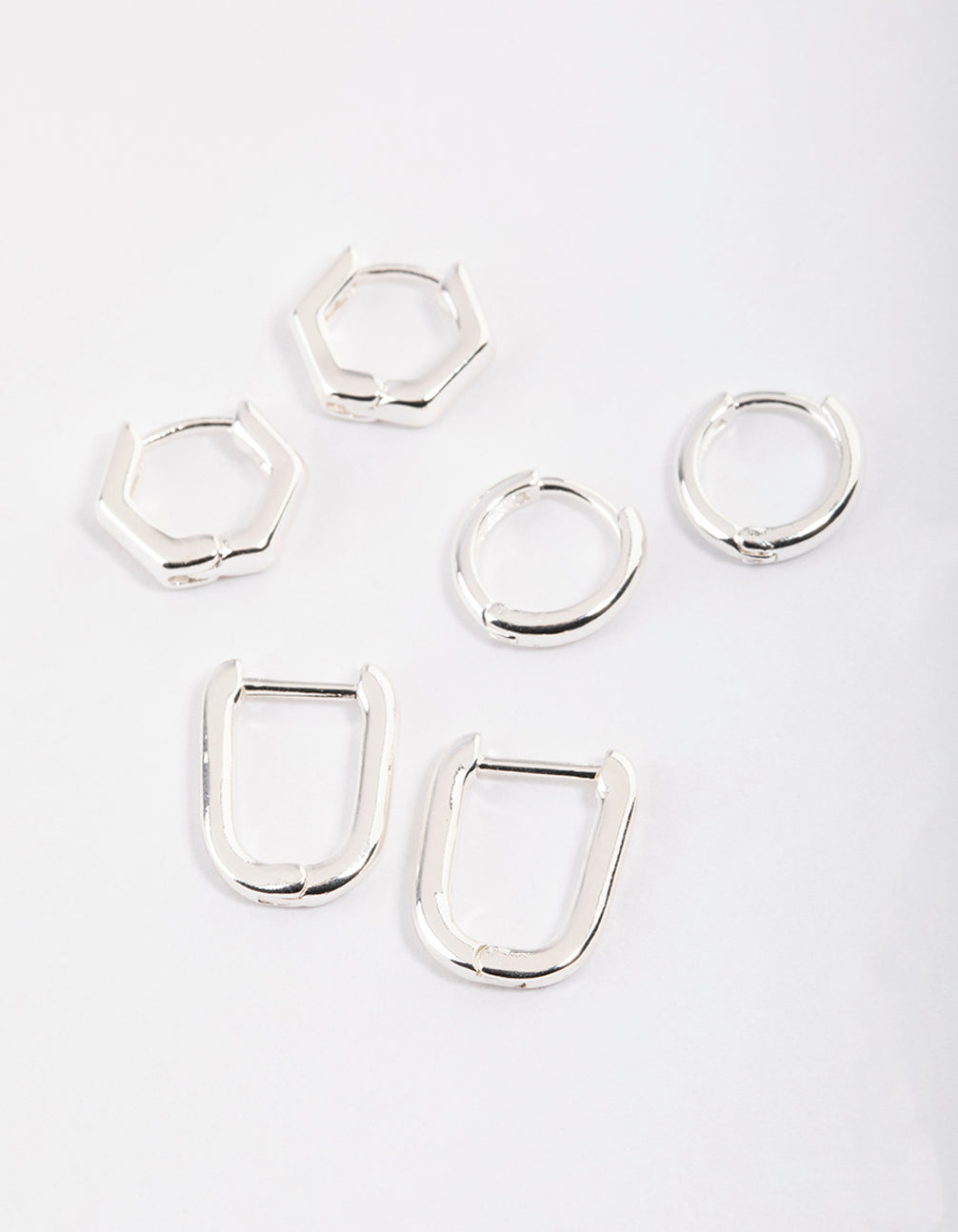 Mini Shape Huggie Earrings Pack