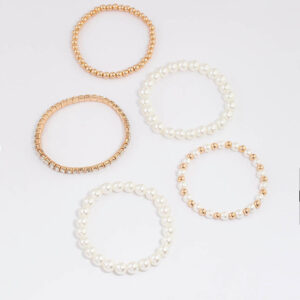 Mixed Pearl Stretch Bracelet Pack