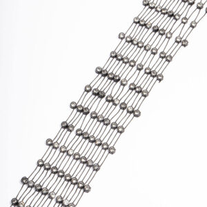 Black Mesh Stretch Scarf Necklace