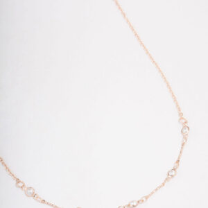 Rose Encased Short Necklace