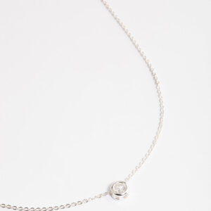 Round Bezelled Pendant Necklace