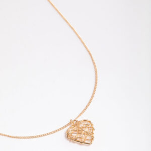 Wrapped Heart Pendant Necklace