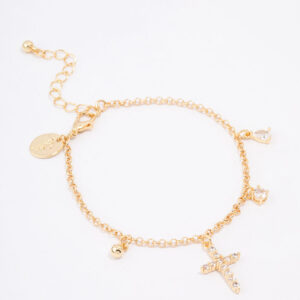 Cross Charm Bracelet