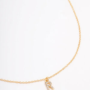 Letter R Initial Square Pendant Necklace
