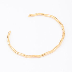 Stainless Steel Mini Wave Wrist Cuff