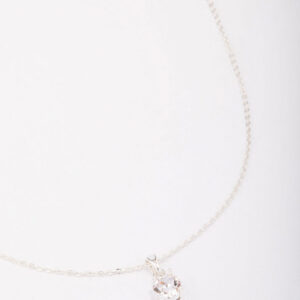 Crystal Solitaire Pendant Necklace