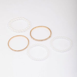 & Pearl Mixed Bracelet 5-Pack