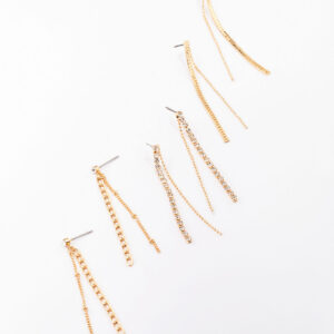 Chain Earring 3-Pack