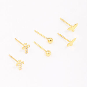 Bird & Rose Stud Earring 3-Pack