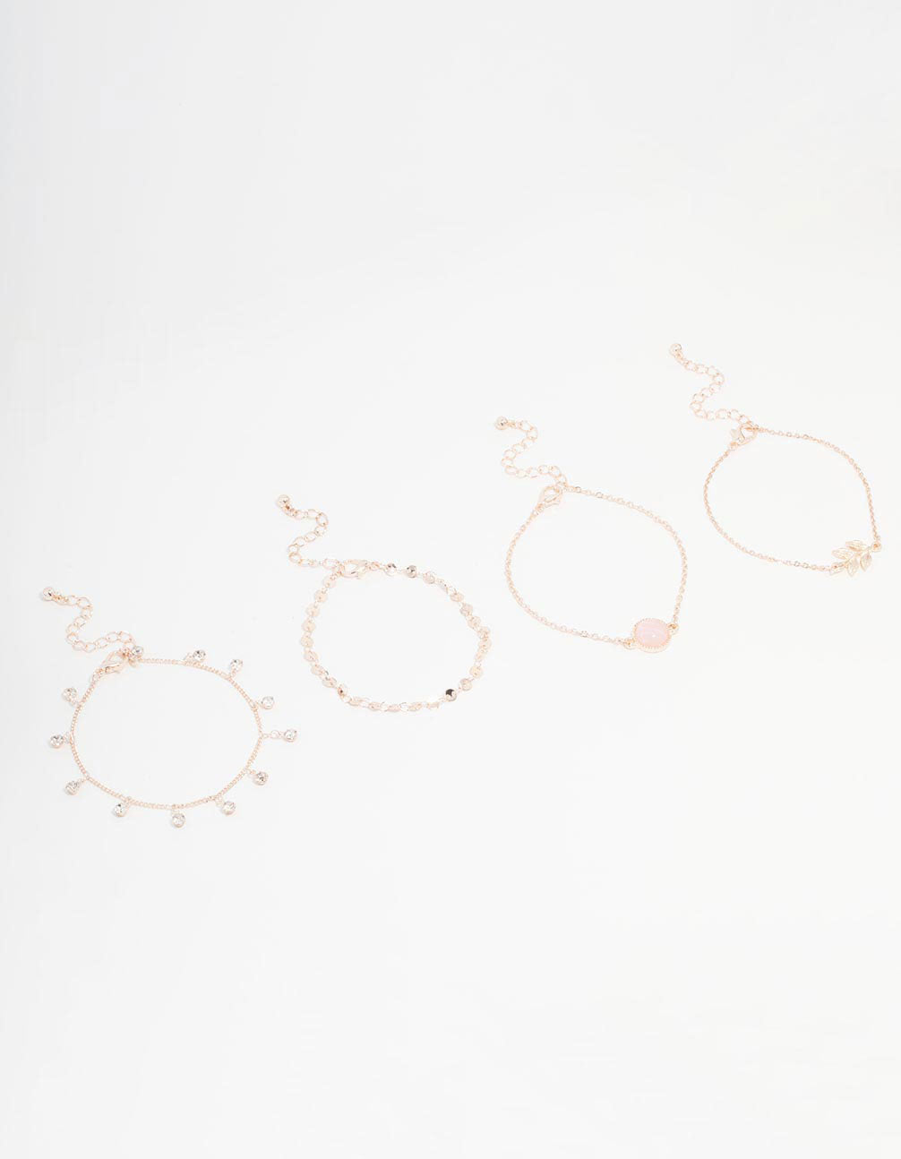 Rose Tassel Bracelet 4-Pack