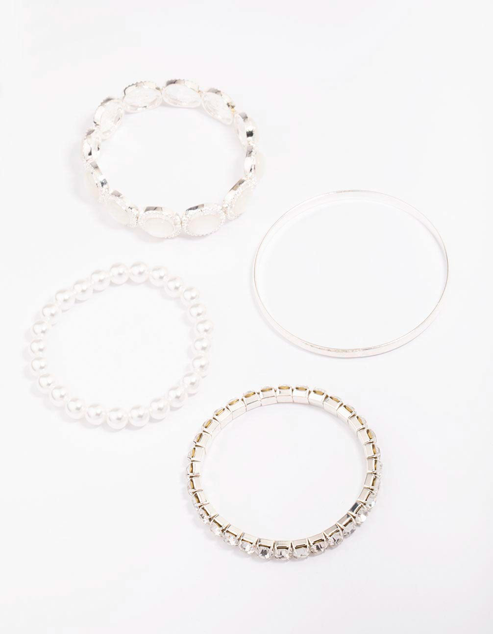 Pearl Stretch Bracelet 5-Pack