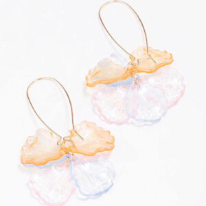 Acrylic Petal Hook Earrings
