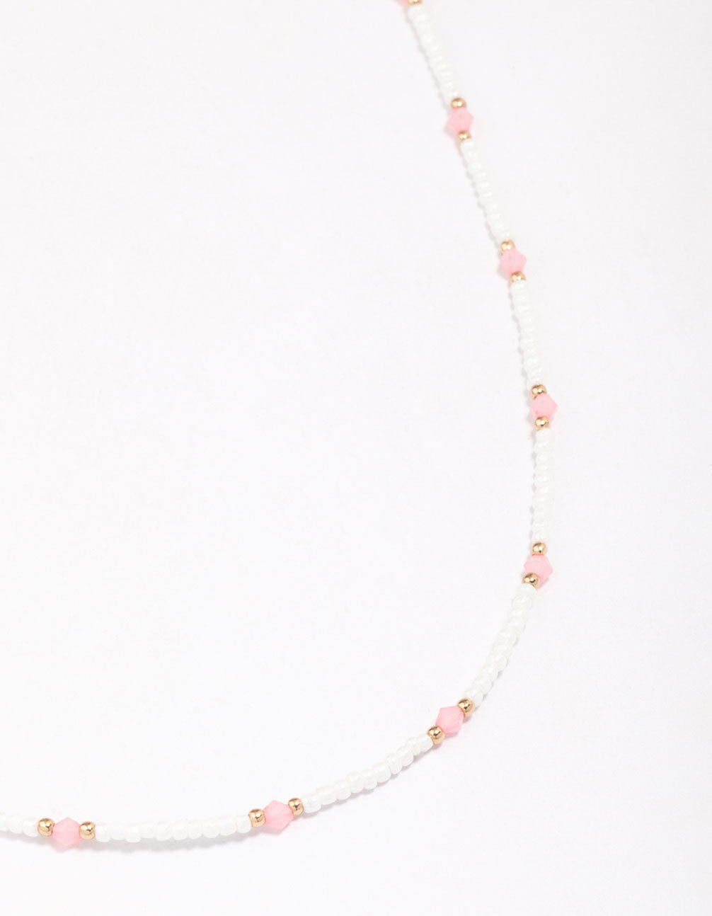 Beaded Facet Chain Necklace