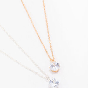 & Solitaire Crystal Necklace Pack