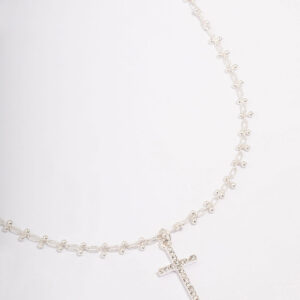 Cross Ball Link Pendant Necklace