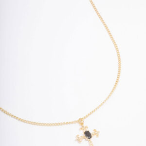Ornate Cross Pendant Necklace