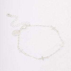 Station Cross Chain Bracelet
