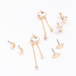 Cluster Mixed Earring 4-Pack