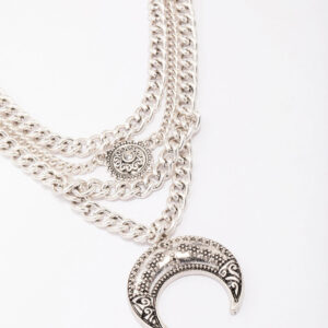 Antique Western Crescent Moon Necklace