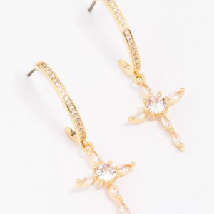 Marquise Cross Earrings