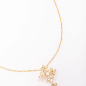 Cubic Zirconia Cross Pendant Necklace