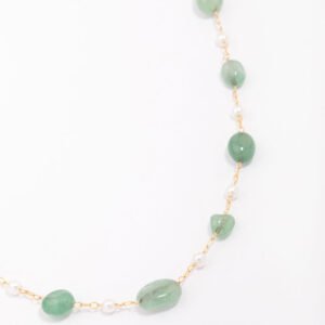 Alternating Stone Chain Necklace