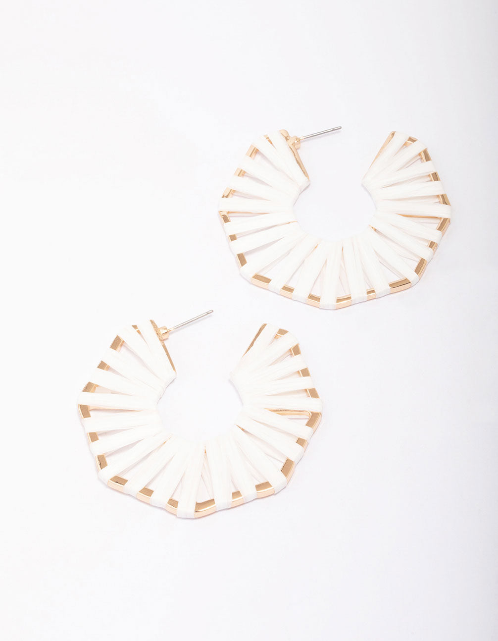 Octagon Wrapped Hoop Earrings
