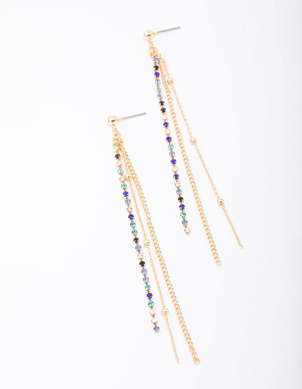 Trio Chain Drop Earrings