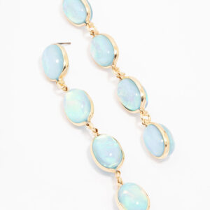 Graduating Blue Stone Earrings