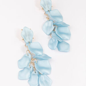 Blue Petal Earrings