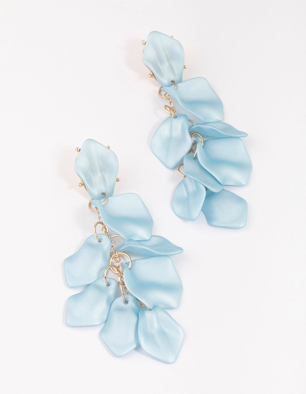 Blue Petal Earrings