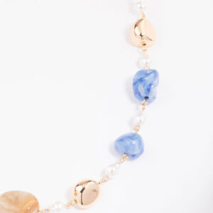 Mixed Bead Long Necklace