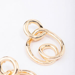 Wrapped Circle Drop Earrings