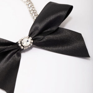 Fabric Bow Choker Necklace