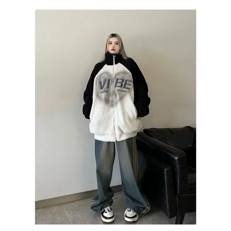 Retro Jeans Women's Autumn Design High Waisted Spicy Girl Small Loose Straight Leg Wide Leg Long Pants With A Sweeping Floor - Image 6