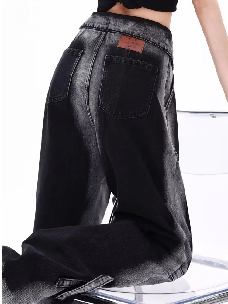 Vintage Harajuku Jeans Women Clothes For Teenagers Y2k Women's Slacks Fashion Aesthetic Clothing Autumn New Products Baggy Pants - Image 4