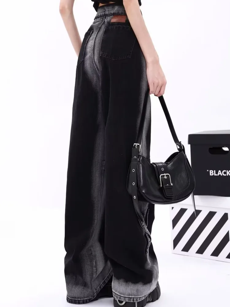 Vintage Harajuku Jeans Women Clothes For Teenagers Y2k Women's Slacks Fashion Aesthetic Clothing Autumn New Products Baggy Pants - Image 3