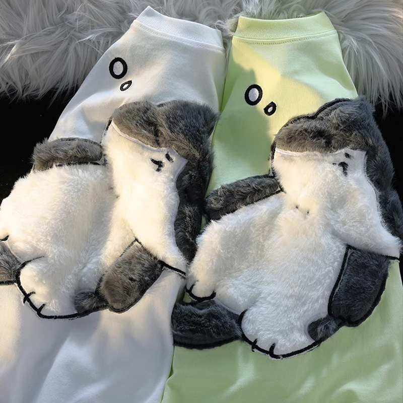 2024 Summer New Cartoon Cat Women's T-shirt Korean Simple Casual Women's Short Sleeve T-shirt Fun Sweet Cute Y2K Tops - Image 5